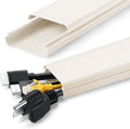 ZhiYo Cord Hider for Wall Mounted TV 34in, Beige Cord Cover 2inW x 0.7inH by ZhiYo