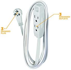 Woods Yard Master Extension Cord - Flexible Power for Patio & Landscape Use - Light Duty - SJTW Extension - 16 Gauge - 3 Prong - Beige - 40 Foot(Pack of 8) - Image 7