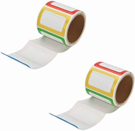 MFLABEL® 400 Colorful Name Tags - 3.5"x2.25" Organization Stickers (Red/Yellow/Blue/Green) | Durable, Waterproof & Peel-Stick for Home, Parties | Non-Toxic Adhesive for Clothes - Image 5