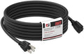 EP 25 FT Outdoor Extension Cord, 16/3 SJTW Heavy Duty Black, ETL Listed by ENERGYPRO