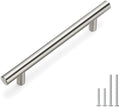 homdiy 50 Pack Cabinet Pulls Modern Drawer Pulls - HD201SN Kitchen Cabinet Handles Cupboard Handles Brushed Nickel Cabinet Hardware Stainless Steel Drawer Handls, 5in Hole Centers by homdiy