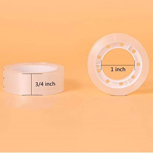 Clear Tape Refills Rolls for Dispenser, Transparent Tape, 12 Rolls, 1 inch Core, 3/4 inch x 900 inches - Image 3