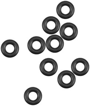 uxcell Nitrile Rubber O-Rings 6.4mm OD 2.8mm ID 1.8mm Width, Metric Nitrile Rubber Sealing Gasket, Pack of 10 by uxcell