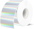 1.25 * 2.25Inch Holographic Thermal Labels, Direct Thermal Stickers, Printable Labels for DIY Logo Design, QR Code, Name Tag, Price Tag & Packaging, 300Pcs/Roll by Unknown