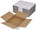 Hoikwo 12x12x3 Large Thin White Shipping Boxes Set of 25 by Hoikwo