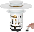 Hibbent Universal Bathroom Sink Drain Strainer, 3 in 1 Pop Up Stopper by Hibbent
