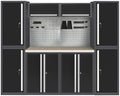 JZD Free Standing Garage Tool Storage Cabinets and Workbench with Lockable Cabinets, for Auto Repair Shop, Workshop by JZD