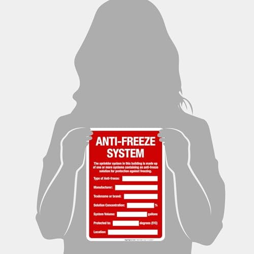 Anti-Freeze System Sign, Fire Safety Sign, (SI-5669) - Image 4