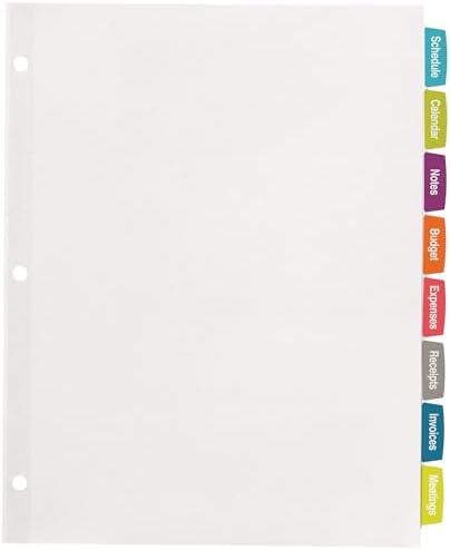 Avery® Big Tab™ Printable Label Dividers, 8-Tab, White, 120 Sets - Image 6