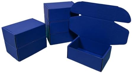 50 Pack 6x4x2.4 in Industrial Blue Shipping Boxes by Unknown