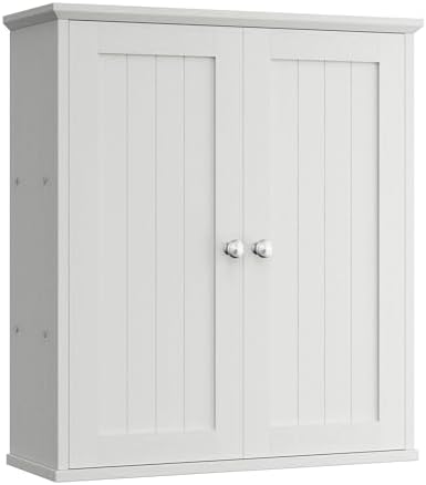 Shintenchi Bathroom Wall Medicine Cabinet, Over The Toilet Storage, Cream - Image 6