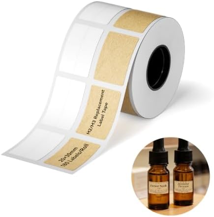 NIIMBOT M2/M3 Self-Laminating Label Sticker 0.79''×1.18'', Kraft Brown by NIIMBOT%C2%AE