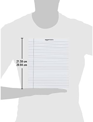 Amazon Basics Legal/Wide Ruled 8-1/2 by 11-3/4 Legal Pad, White, 600 Count (12 Pack of 50 Sheets) - Image 5