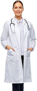 Magnus Care Professional Lab Coat for Women & Men, White Unisex Labcoat, Cotton Poly Medical Doctor Nurse Med Laboratory Coat by MagnusCare