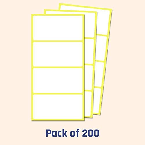 200 Pack, 4" x 2", Labels Stickers for Storage Bins - Matte White - Image 3