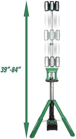 Metabo HPT 18V Cordless LED Tripod Site Light, 4,000 Lumen, UB18DGQ4 - Image 3
