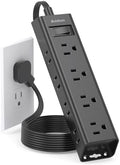 Extension Cord Flat Wall Plug - Surge Protector Power Strip with 12 Outlets by Addtam
