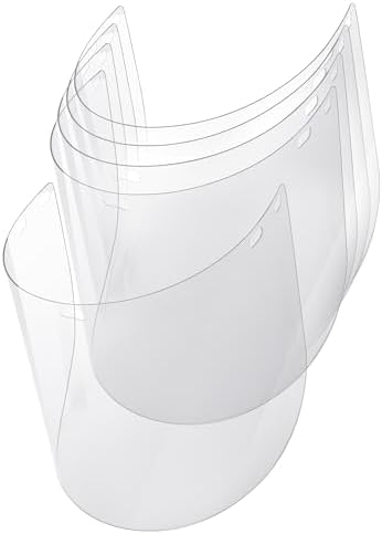 SAFE HANDLER Replacement Face Shields – Clear Polycarbonate Visor, 5 Pack by BisonLife