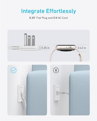 Anker Power Strip with 300J Surge Protector, 10ft Outlet Extender, 20W, 6AC - Image 5