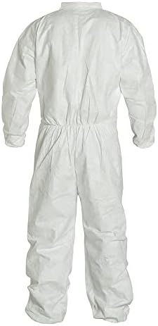 DuPont Tyvek 400 Disposable Protective Coverall with Elastic Wrists and Ankles, White, Medium, 1-Pack - Image 6