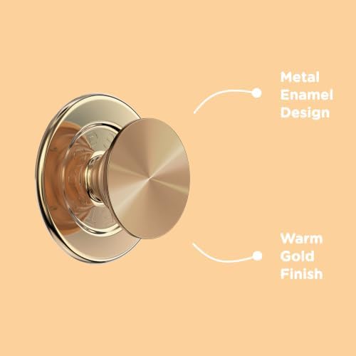 PopSockets Phone Grip for MagSafe, Magnetic Holder- Alum Radial Gold - Image 5