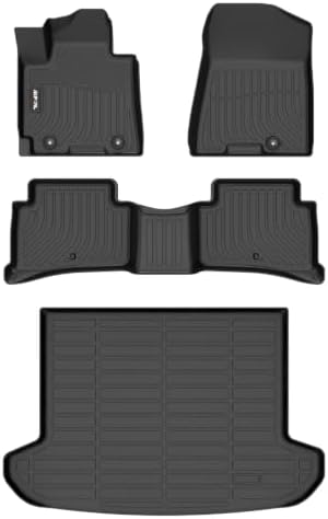AIPOIL® Floor Mats & Cargo Liner Set for 2016 2017 2018 2019 2020 2021 Hyundai Tucson (Not for Hybrid) All Weather Protection TPE Anti-Slip Automotive Full Set Custom Car Mats Accessories - Black by AIPOIL