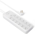 Amazon Basics 12-Outlet Surge Protector Power Strip, 4000 Joules, 8ft Extension Cord, Rectangle, for Home, Office, Gaming Room, White by AmazonBasics