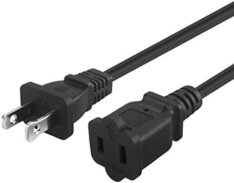 6FT Polarized US 2-Prong Male-Female Extension Power Cord by Plugrand