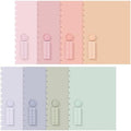 Fuutreo 8 Set Discbound Notebook Cover and Disc Set, Cute Color by Fuutreo