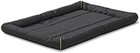 MidWest Homes for Pets XL QuietTime MAXX Ultra-Rugged Dog Bed, Water & Odor Resistant, Bolstered Edge, Non-Slip Bottom, Fits 48-inch Crates, Black by MidWestHomesForPets