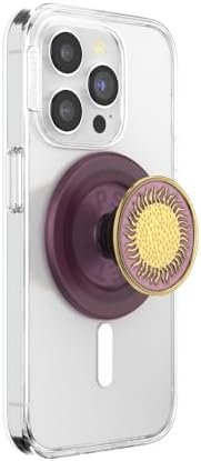 PopSockets Phone Grip for MagSafe, Magnetic Holder, Phone Stand, Enamel - Enamel Sun Fire by PopSockets