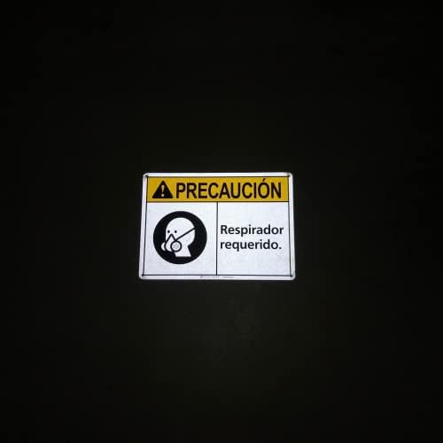 TRADESAFE Spanish Respirator Required Sign, Aluminum PPE Safety Signs - Image 6