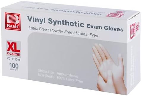 Disposable Medical Vinyl Exam Gloves Industrial Gloves - Latex-Free & Powder-Free by OHTRENDY