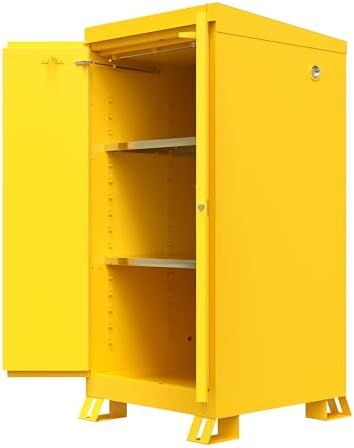 Justrite Reinforced Steel Outdoor Flammable Liquid Storage Cabinet - Image 6