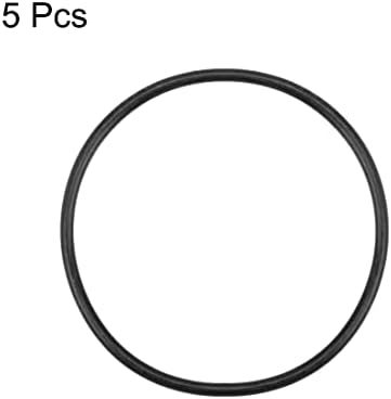 uxcell Nitrile Rubber O-Rings 63.3mm OD 58mm ID 2.65mm Width Pack of 5 - Image 2