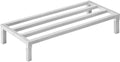 VEVOR Aluminum Dunnage Rack, 48” x 20” Commercial Food Floor Rack, 8” Off the Floor, 1800 lbs Capacity All-Welded Aluminum Storage Rack, for Storage in Restaurants, Kitchens, Garages and Vehicles by VEVOR