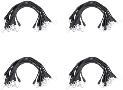 Mytee Products Natural Rubber Tarp Bungee Straps Tie Down Cords S Hooks Heavy Duty Ideal for Securing Tarps -(200 pcs) - (4 Boxes of 50 Straps) - Image 2
