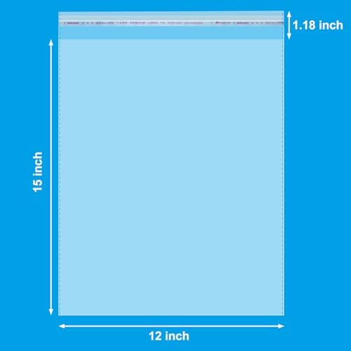 120 Count 12"x15" Self Sealing Cellophane Bags - Image 2