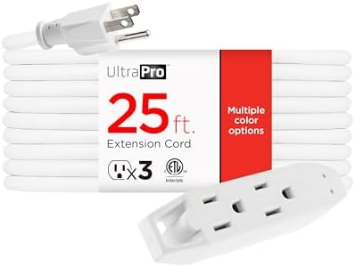 UltraPro 25 Ft Indoor Extension Cord Multiple Outlets 3 Outlet by UltraPro