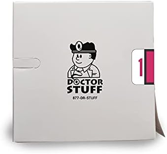 Doctor Stuff - File Folder Labels, Number 1, Tab Products 1282 Match - A1282 Series Chart Stickers, Red, 1" x 1-1/4", #1, 500/Roll - Image 4