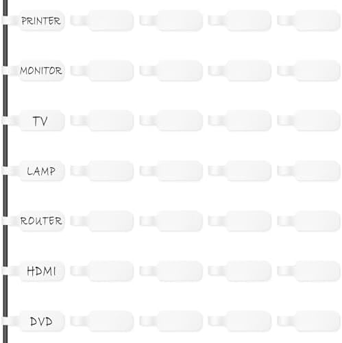 Trilancer Cable Cord Labels Large Size for Wire Organizing & Identification by Trilancer