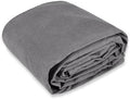 WHITEDUCK 12'x16' Canvas Tarp 18 oz/37 Mil Heavy Duty Water Repellent UV Resistant, Rustproof Grommets, Industrial & Commercial Use Cloth Tarp (Finished Size: 11'6"x15'6", Grey) by WHITEDUCK