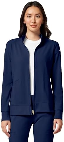 Cherokee iFlex Scrub Jacket for Women 2 Pocket Zip Front by Cherokee