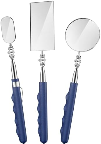 Copkim Telescoping Inspection Mirror Tool,50/50/25 Mm,Square,Round,Oval by Copkim