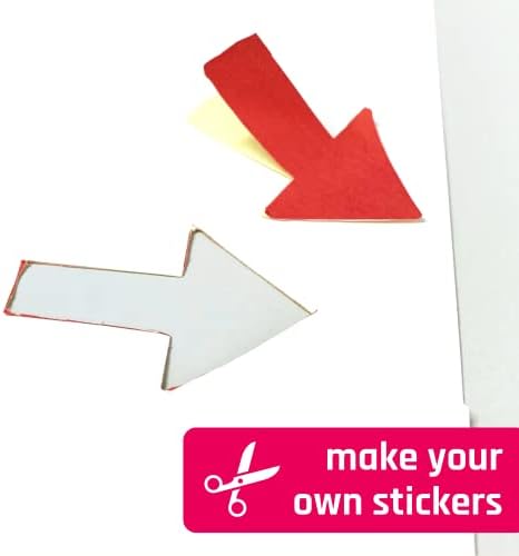 Sticker Paper for Printer, Printable Matte White Sticker - 30 Sheets - Image 5
