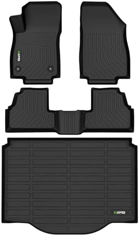 HAFIDI® Floor Mats & Cargo Liner Set Fit for 2014-2023 Chevy Trax & 2013-2023 Buick Encore (Not fit Encore GX) Car Mats for Trax All Weather Floor Liners TPE Custom Trax Accessories-Black by HAFIDI