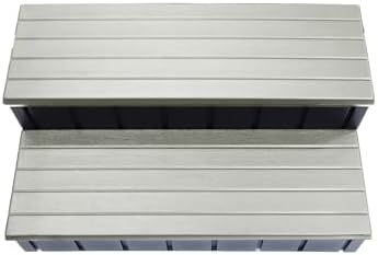 Confer Plastics Two Tier 36" Wide Storage Hot Tub Step: Durable, Multi-Functional, Non-Skid Spa Steps, Easy Installation, Sturdy, Long Lasting Upgrade to Your Space. Proudly Made in USA. - Grey - Image 6