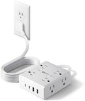 SUPERDANNY Extension Cord,Flat Plug Surge Protector Power Strip,6Ft by SUPERDANNY