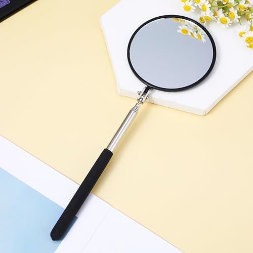 Telescoping Inspection Mirror, 360 Rotation Flexible Inspection Mirror Circular Inspection Mirror with Retractable Handle Round Inspection Mirrors for Checking Vehicle Condition(Dia-4 Inch) - Image 7