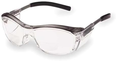 3M Safety Glasses, Nuvo Readers, +2.0 Diopter, Clear Lens, Gray Frame by 3MAutomotive